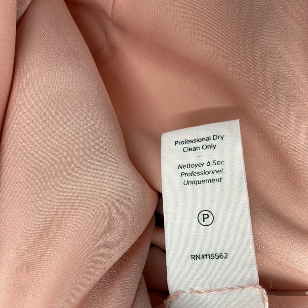 Cinq à Sept Marta Off-the-Shoulder Trumpet Midi Dress, Blush Rose, Size 4 - Picture 11 of 12